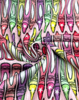 (4X2 YUMMY RIB) MEDIUM CRAYONS ON PINK