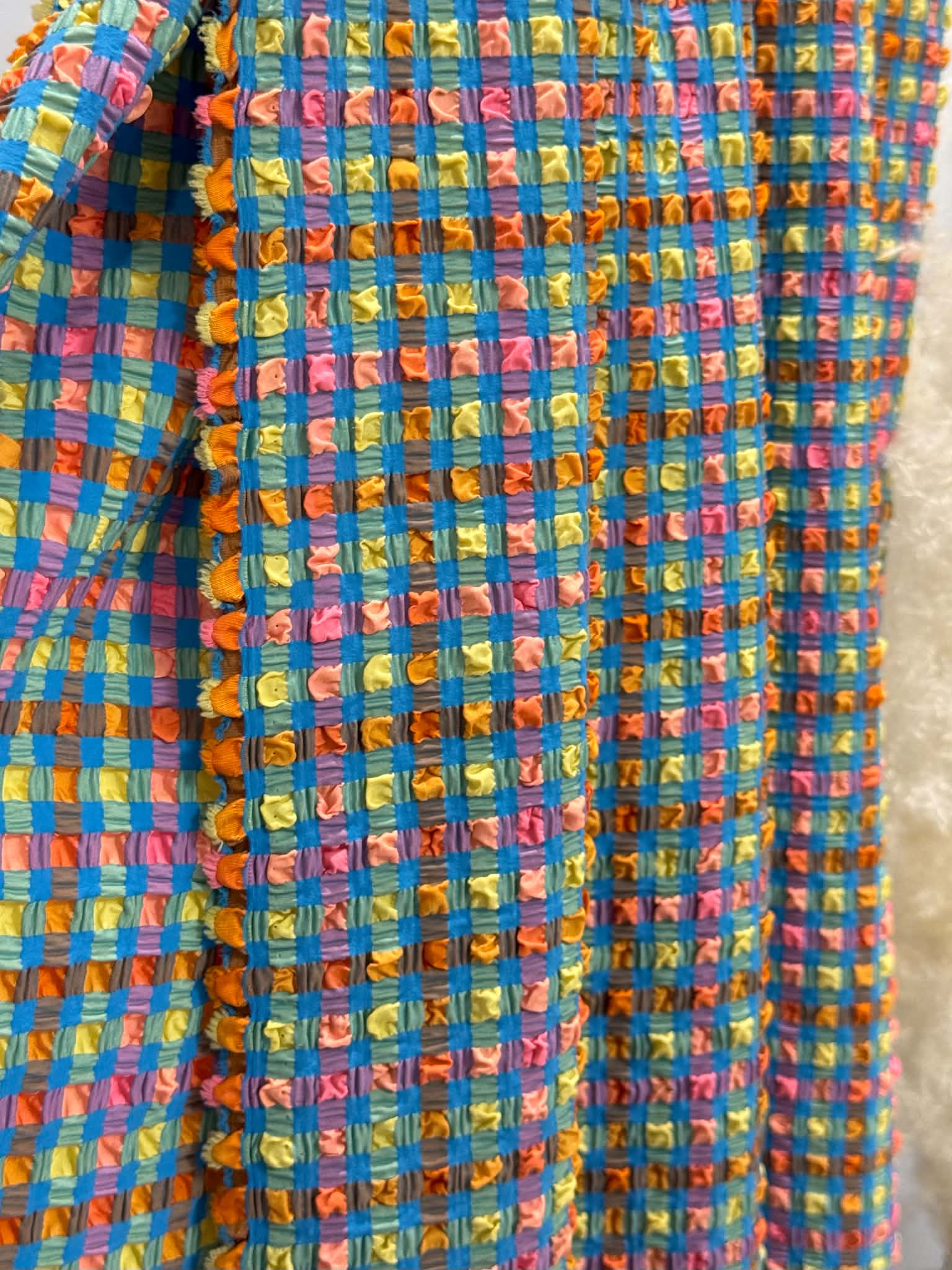(POPCORN/ BUBBLE) SMALL COLORFUL GINGHAM