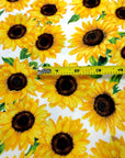 (DBP) SMALL SUNFLOWERS ON OFF WHITE