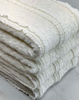 (RUFFLE LACE) IVORY FLORAL