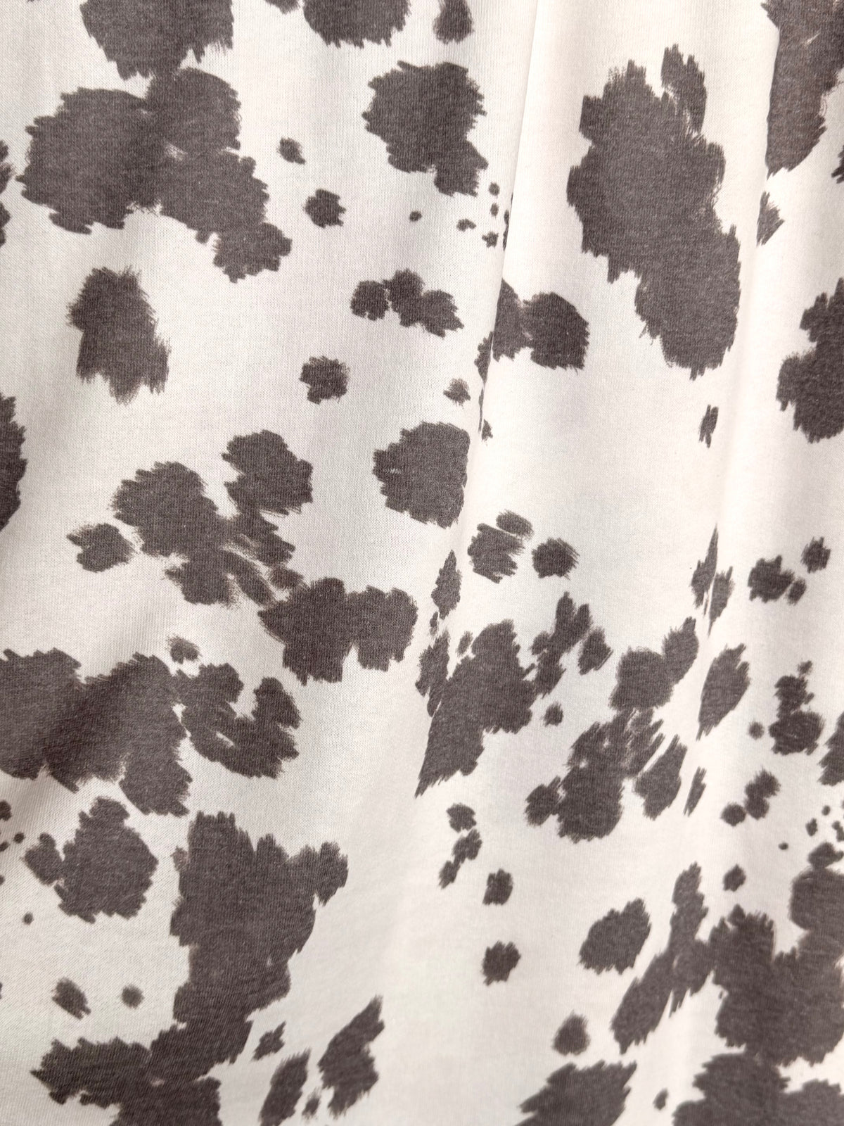 (FRENCH TERRY) VINTAGE COW PRINT