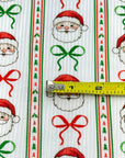 (4X2 YUMMY RIB) SANTA CLAUS WITH BOWS PATTERN ON OFF WHITE (3)