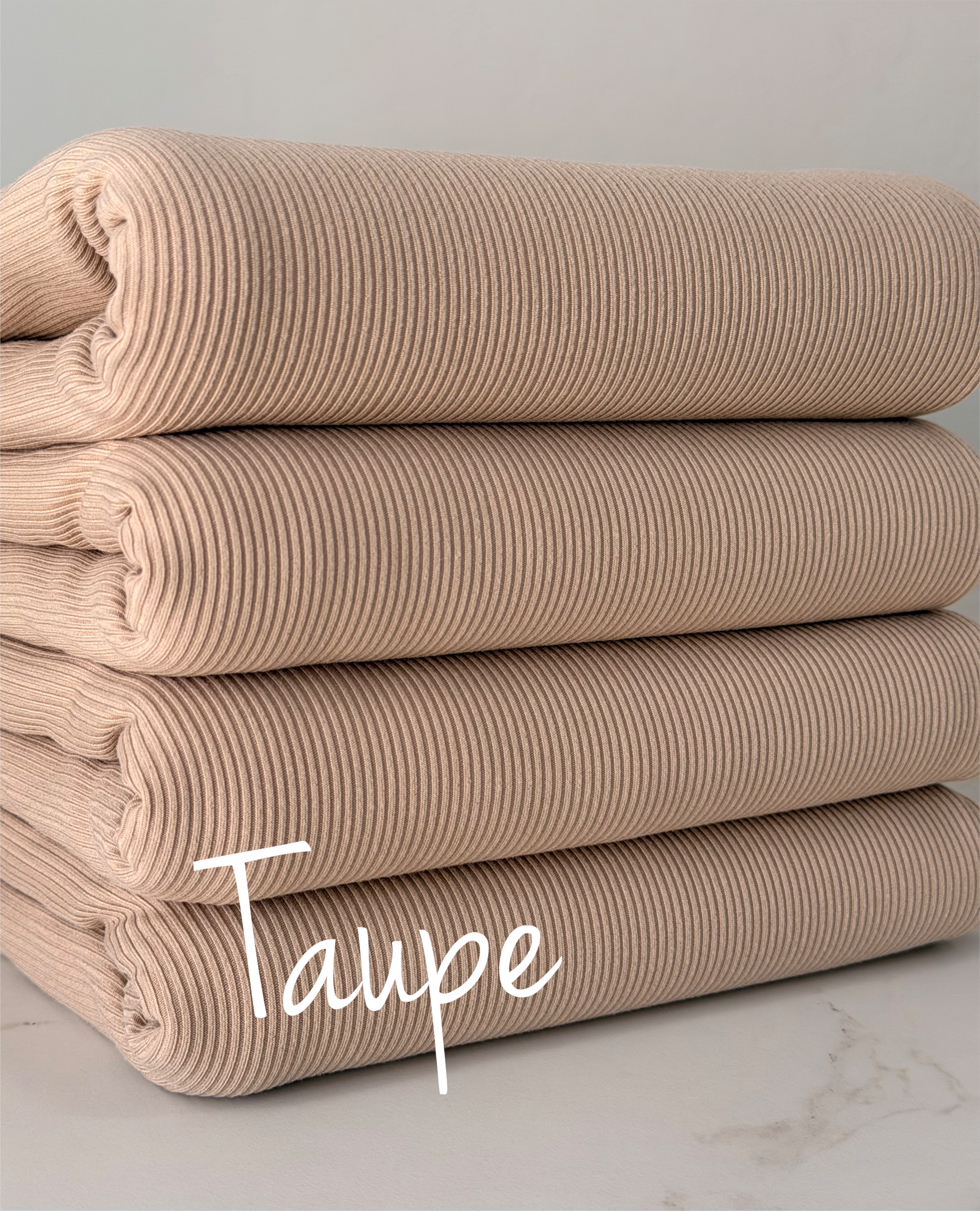 (2X2 SUPER COTTON FEEL RIB) TAUPE