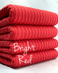 (GOLDEN RIB KNIT) BRIGHT RED