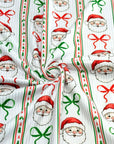 (4X2 YUMMY RIB) SANTA CLAUS WITH BOWS PATTERN ON OFF WHITE (3)