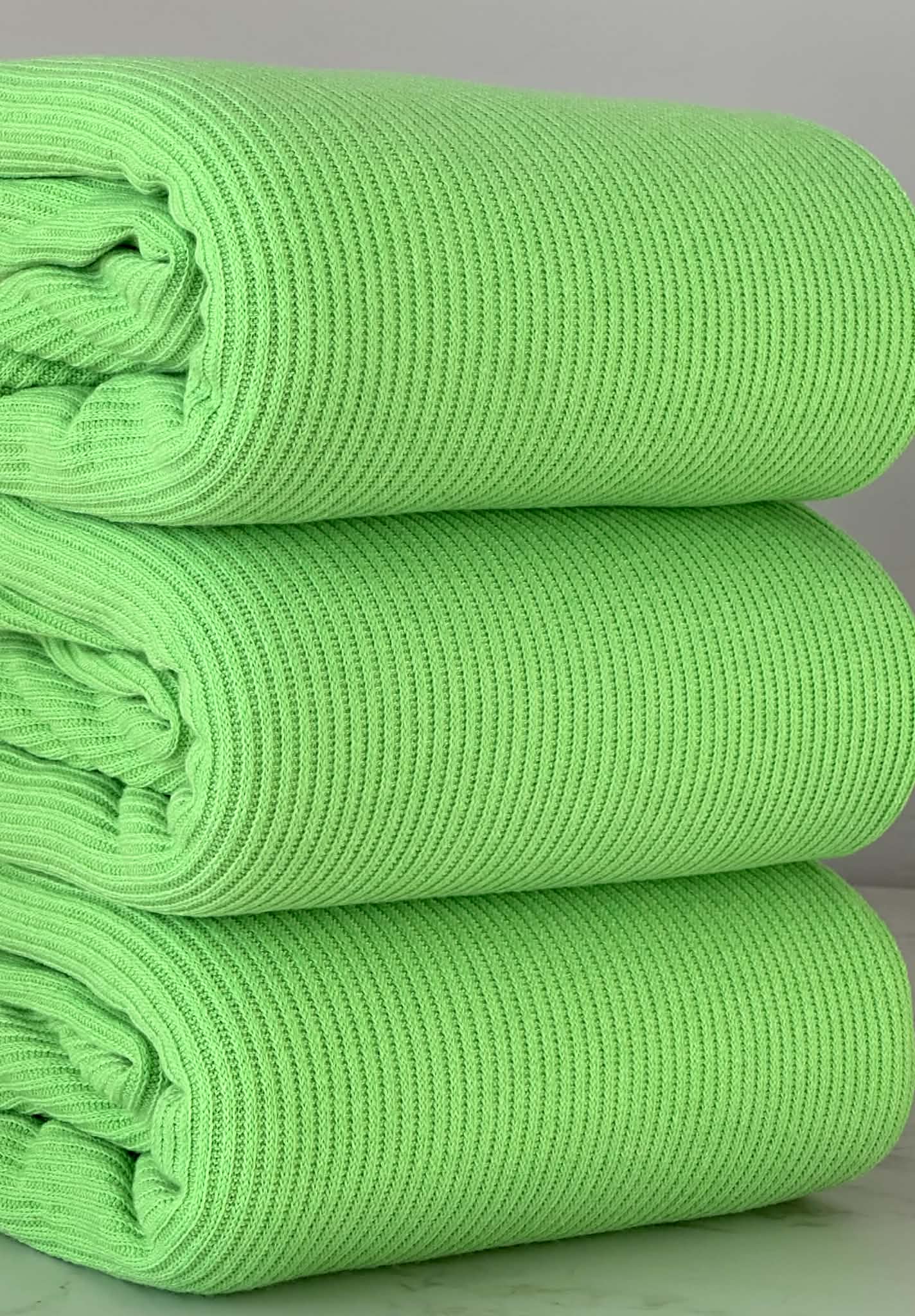 (SWEATER RIB) NEON GREEN (1)
