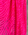 (MESH) NEON PINK ZEBRA