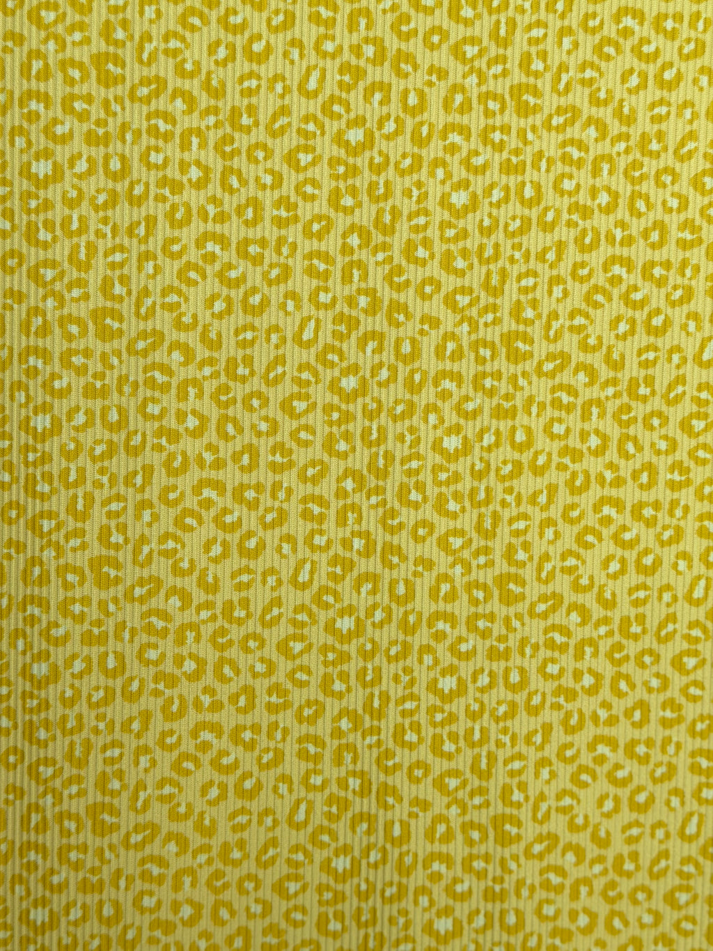 (2X2 YUMMY RIB) YELLOW CHEETAH