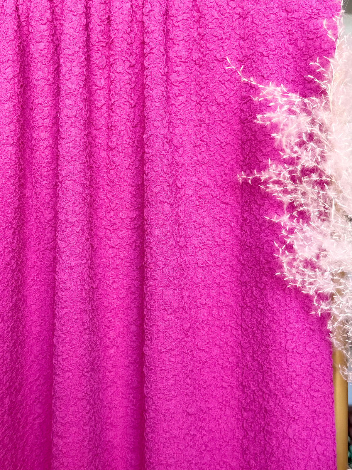 (JACQUARD KNIT) DEEP PINK