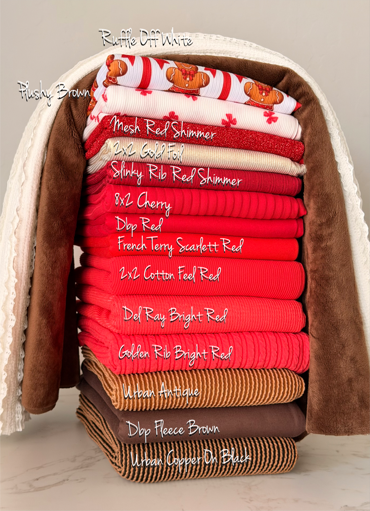 (4X2 YUMMY RIB) LITTLE MISS GINGERBREAD