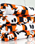 (YUMMY RIB) GHOST ON ORANGE AND BLACK CHECKERED PRINT