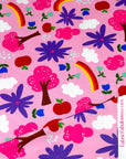 (DBP) APPLES, TREES, AND RAINBOWS ON PINK