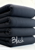 (FRENCH TERRY BRUSHED) JET BLACK
