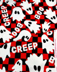 (YUMMY RIB) GHOST ON RED AND BLACK CHECKERED PRINT