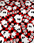 (YUMMY RIB) GHOST ON RED AND BLACK CHECKERED PRINT