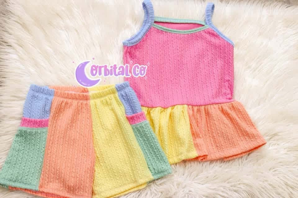 (GOLDEN RIB KNIT) BUBBLE GUM