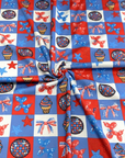 (2X2 YUMMY RIB) SIBLING MATCHING 4TH OF JULY CHECKERED (GIRL VERSION)