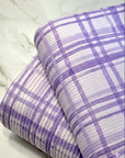(URBAN RIB) LAVENDER PLAID ON LILAC