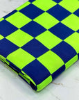 (ITY) NEON GREEN AND NAVY CHECKERED