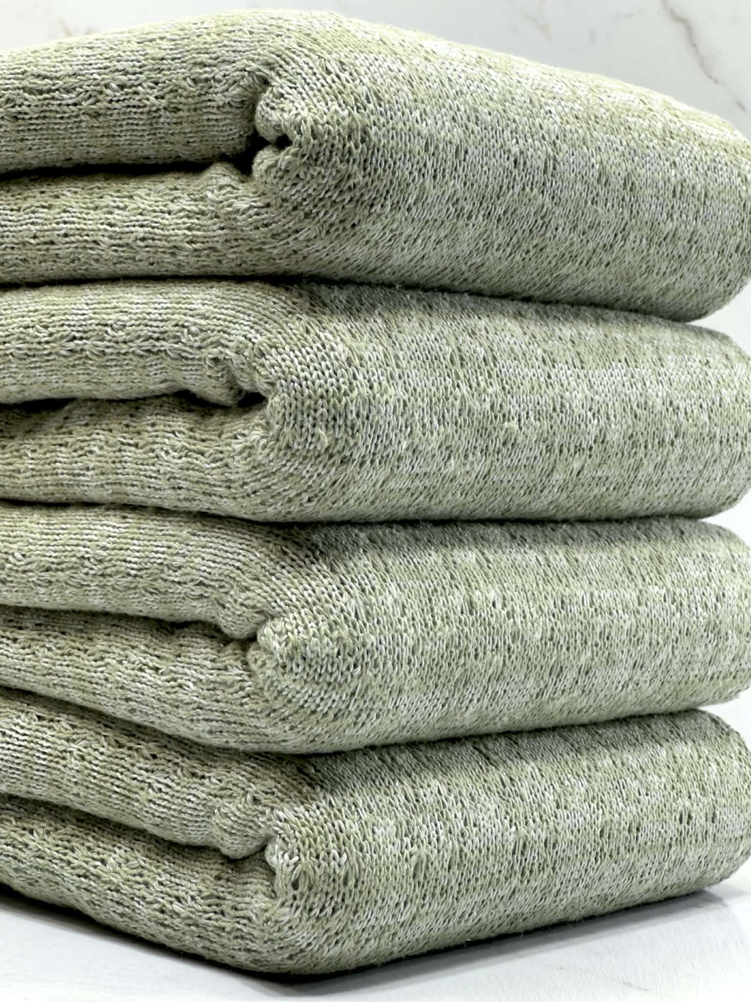 (KNIT) VINTAGE GREEN AND SILVER (3)