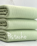 (POINTELLE COTTON SPANDEX RIB) PISTACHIO