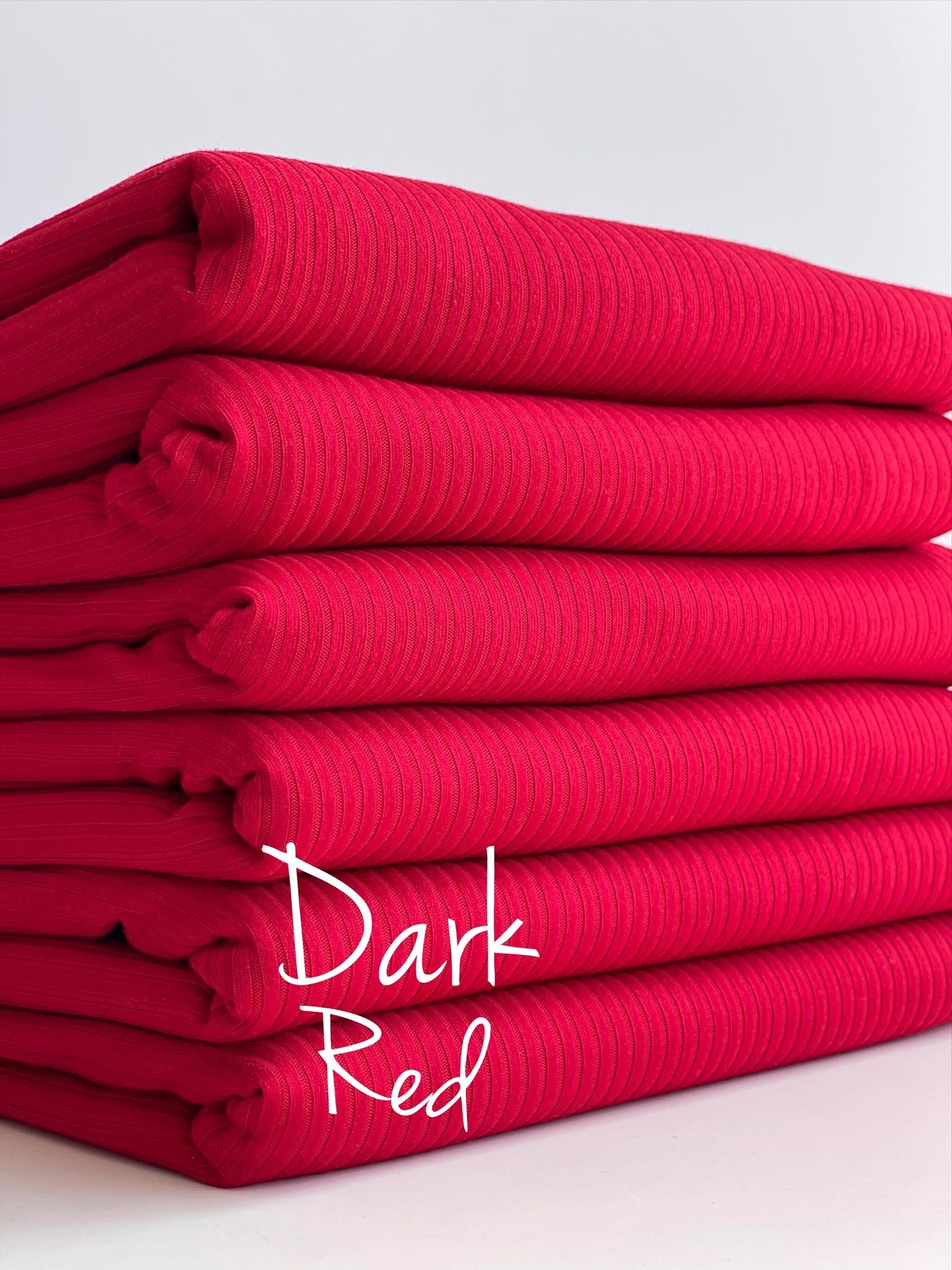 z.(4X2 RIB) DARK RED