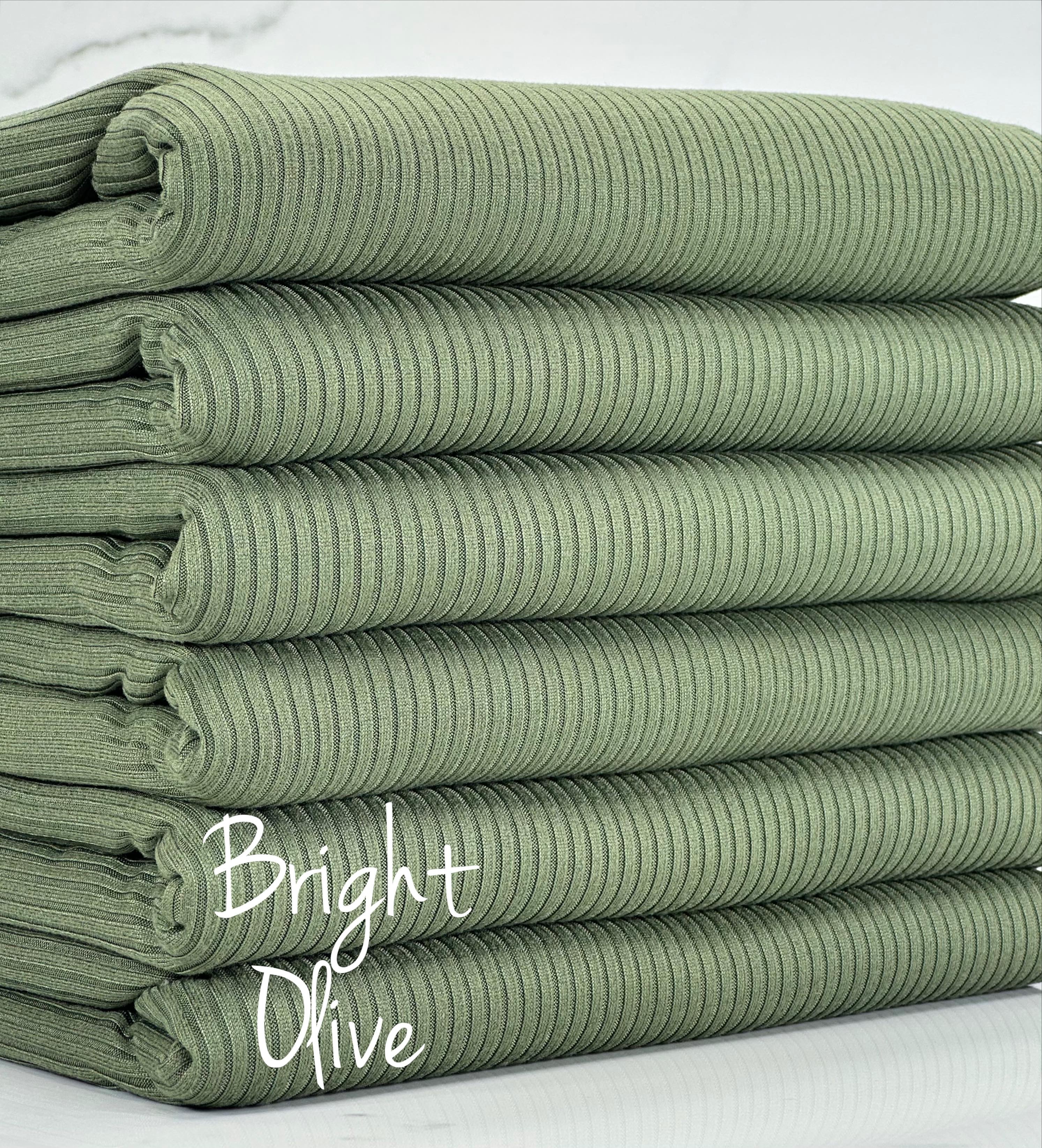 z.(4X2 RIB) BRIGHT OLIVE