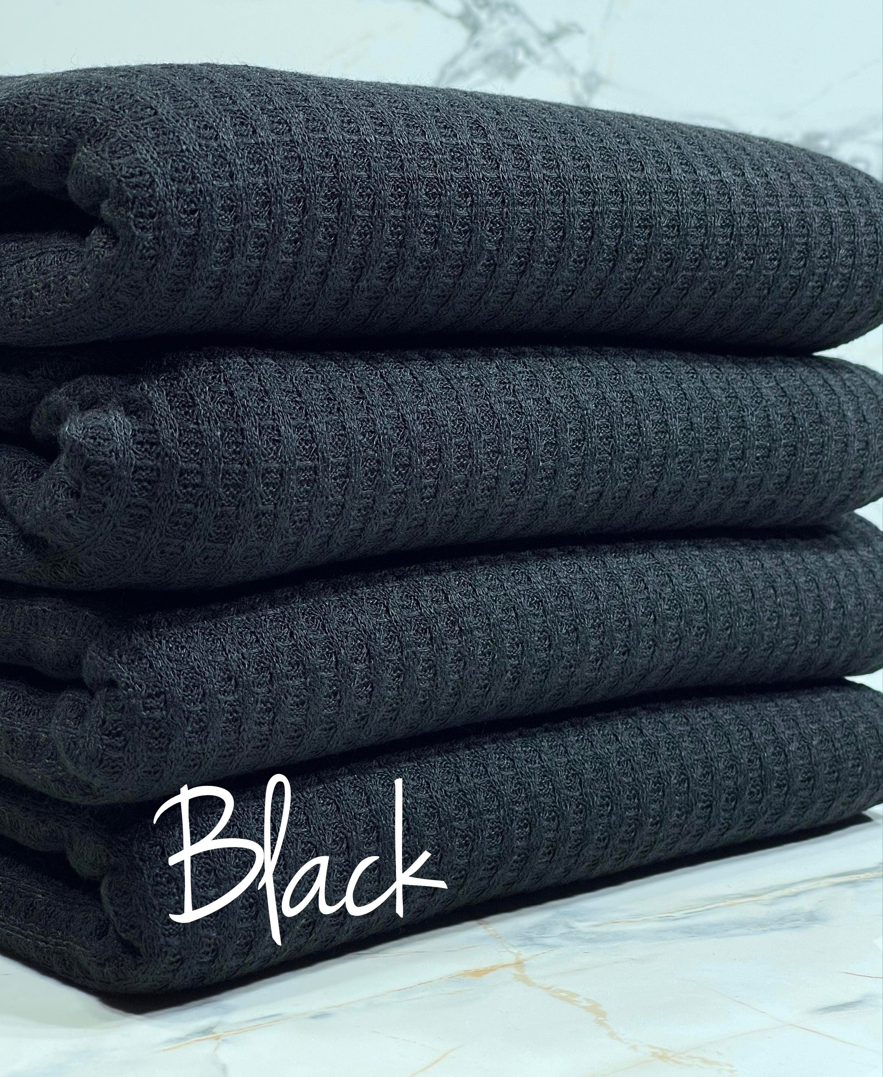 (WAFFLE BRUSHED) BLACK