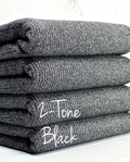(CASHMERE SWEATER RIB) 2-TONE BLACK (1)