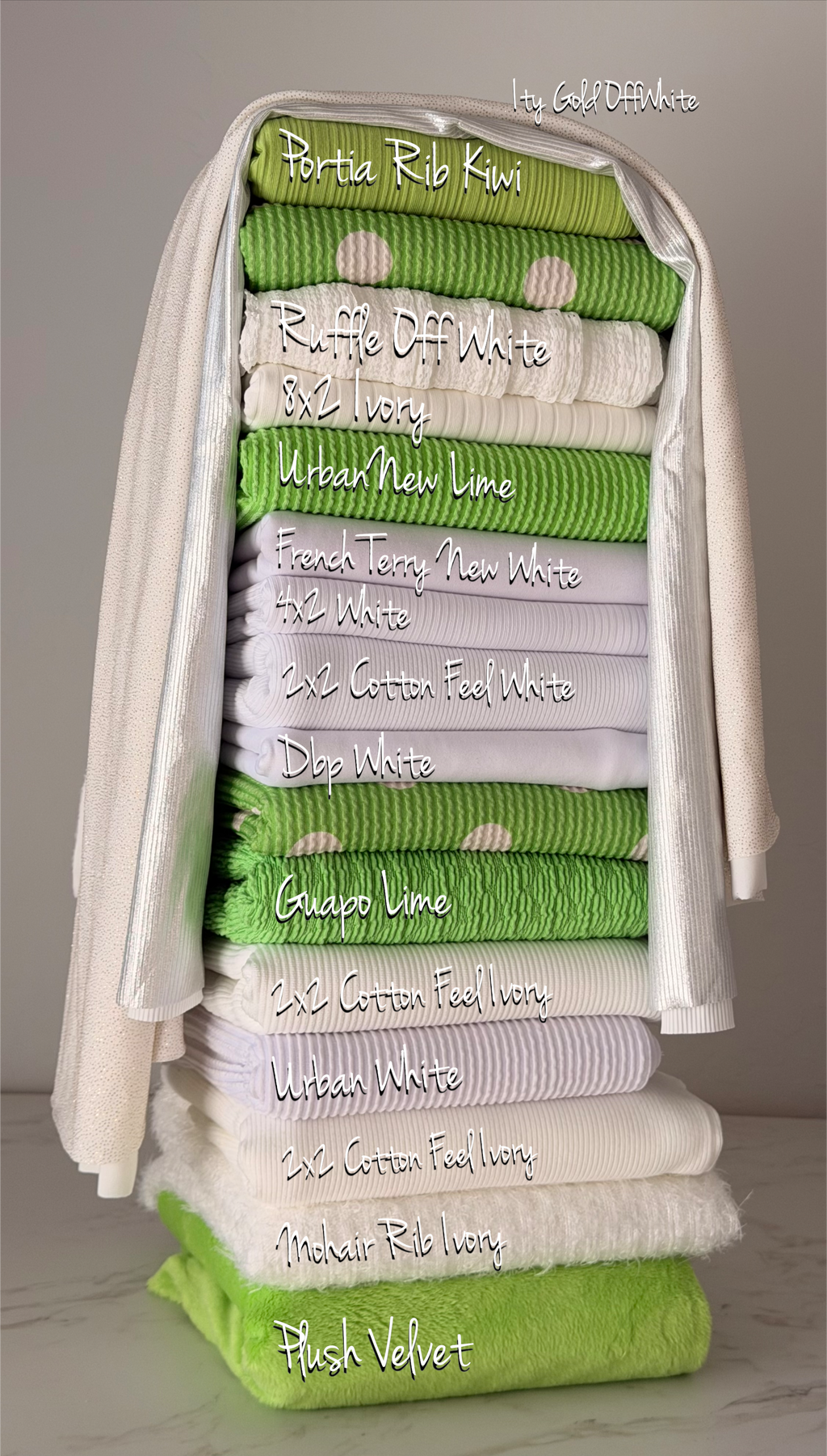 (URBAN RIB) POLKA DOTS ON GREEN