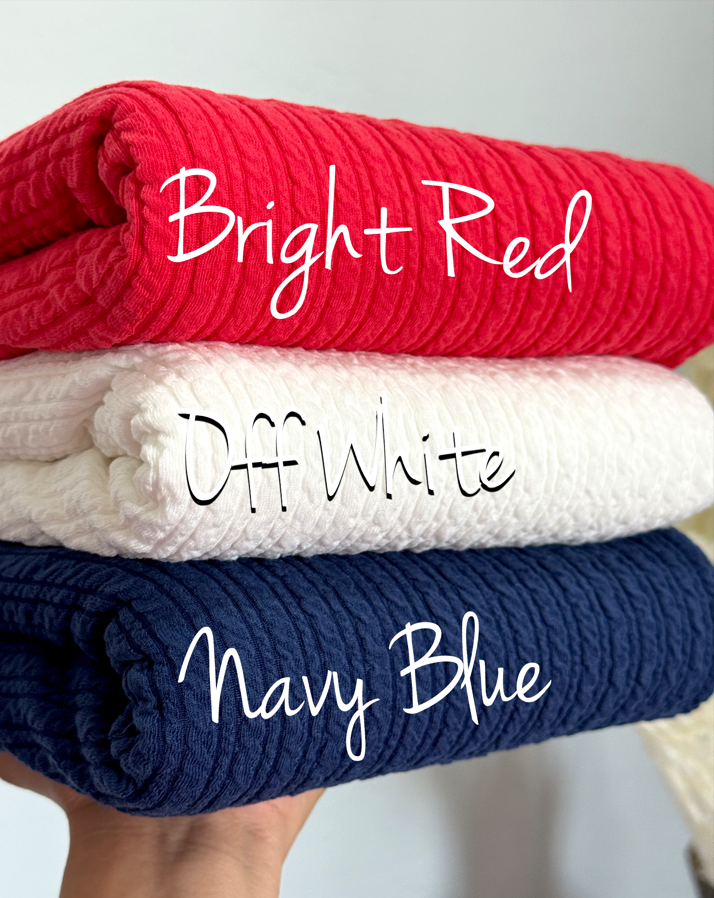 (GOLDEN RIB KNIT) BRIGHT RED