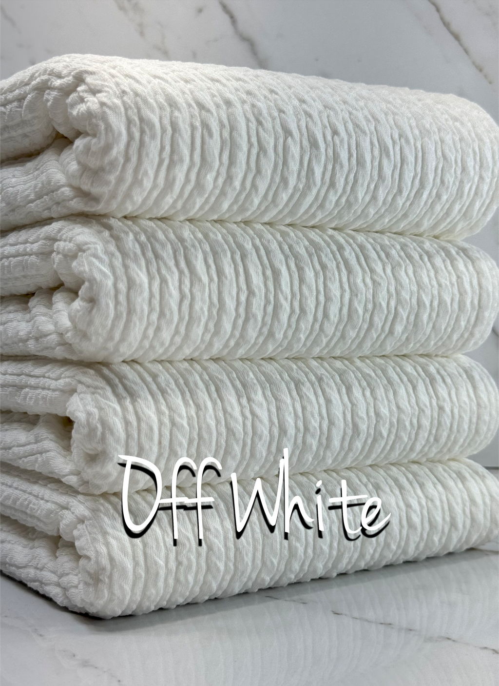 (GOLDEN RIB KNIT) OFF WHITE