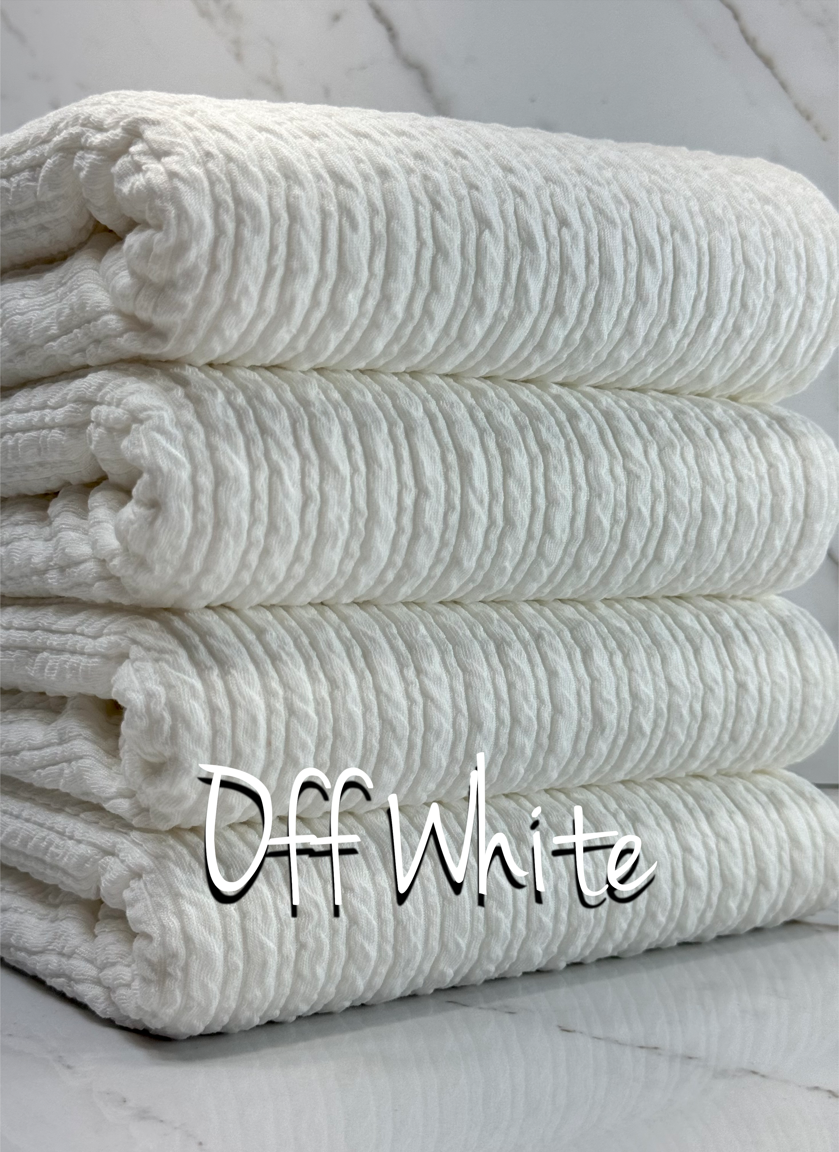 (GOLDEN RIB KNIT) OFF WHITE