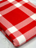 (SWEATER KNIT/ OAKLEY) RED AND OFF WHITE PLAID(5)