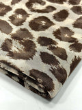 (MESH) BROWN CHEETAH ON LIGHT CREAM