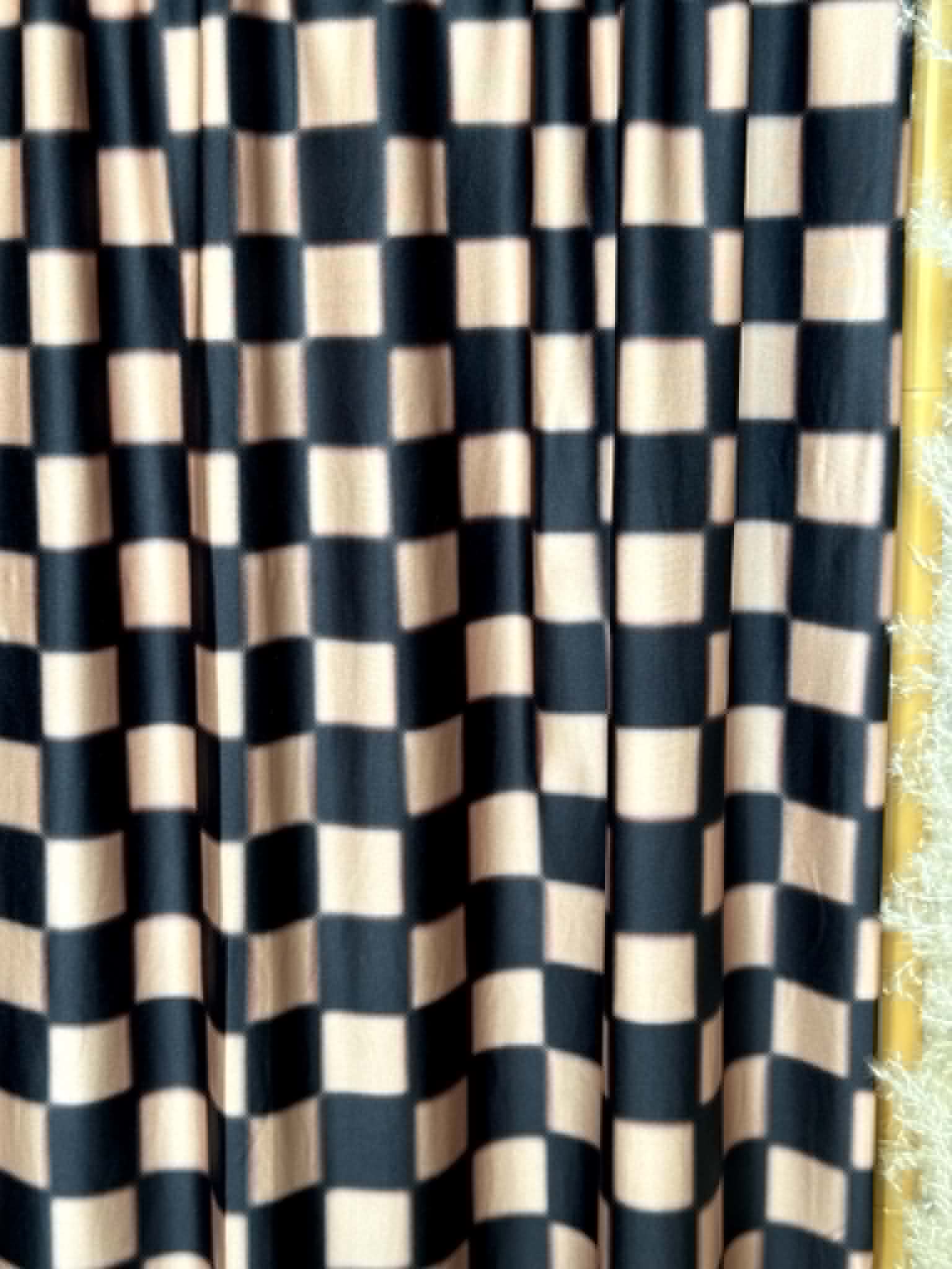 (SWIM) MOCHA AND BLACK  BLUR CHECKERED