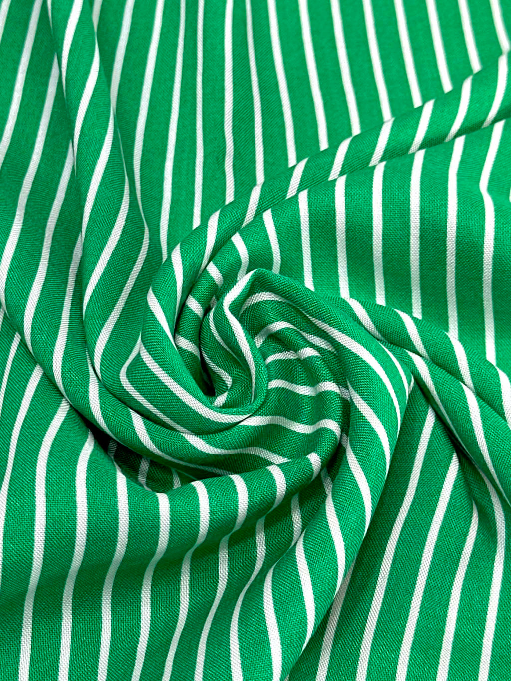 (WOVEN) THIN OFF WHITE STRIPES ON GREEN