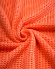 (KNITTED SWEATER) NEON PEACH