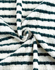 (SMOCKED) EMERALD STRIPES ON IVORY