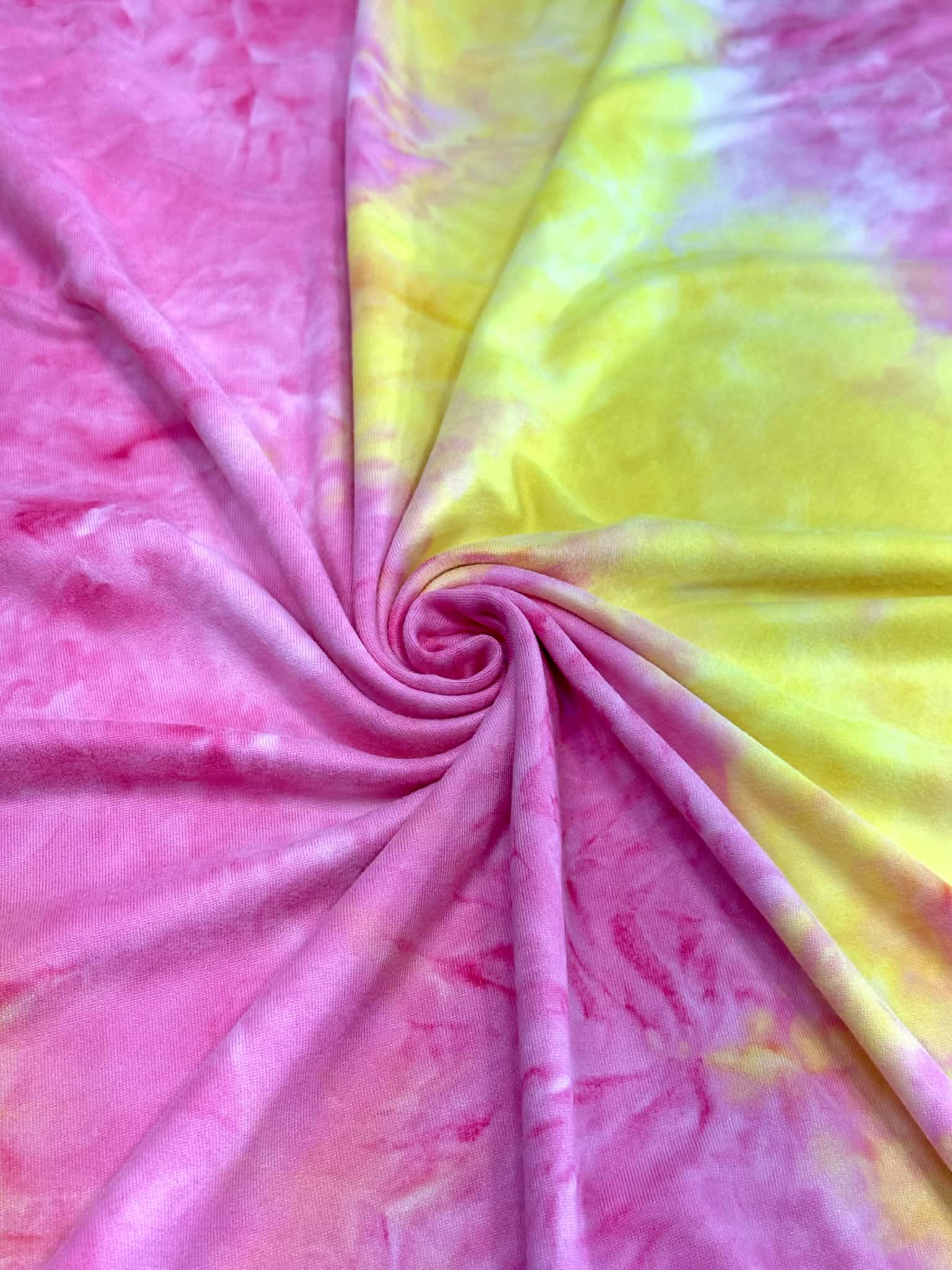 (DBP) PINK AND YELLOW TIE DYE