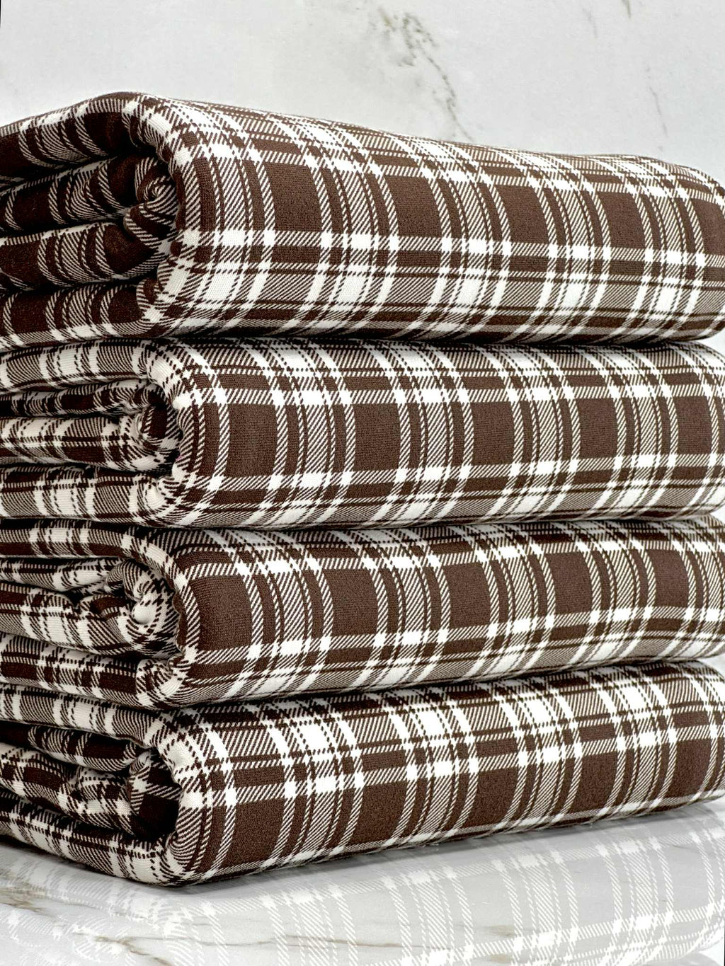 (DBP) BROWN AND OFF WHITE PLAID