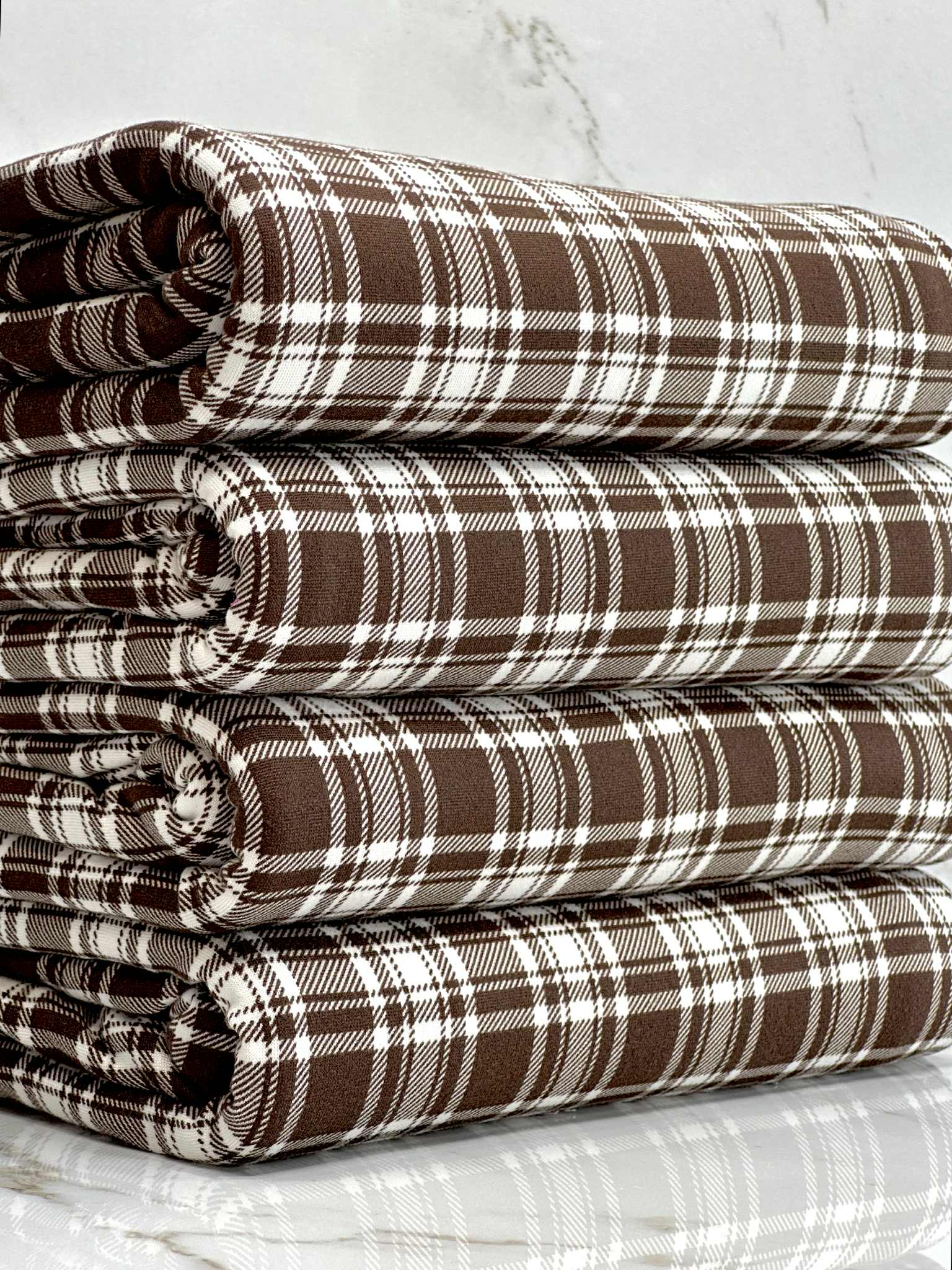 (DBP) BROWN AND OFF WHITE PLAID