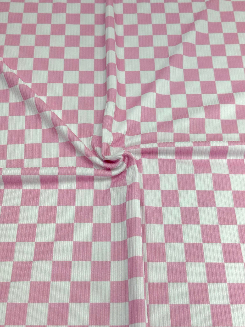 (YUMMY RIB) BABY PINK AND OFF WHITE CHECKERED (1)
