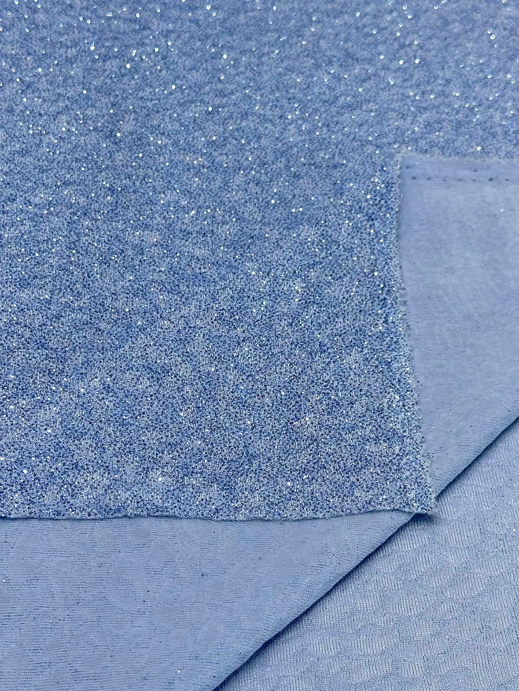 (KNIT) 3D BERRY BLUE AND GLITTER LEOPARD