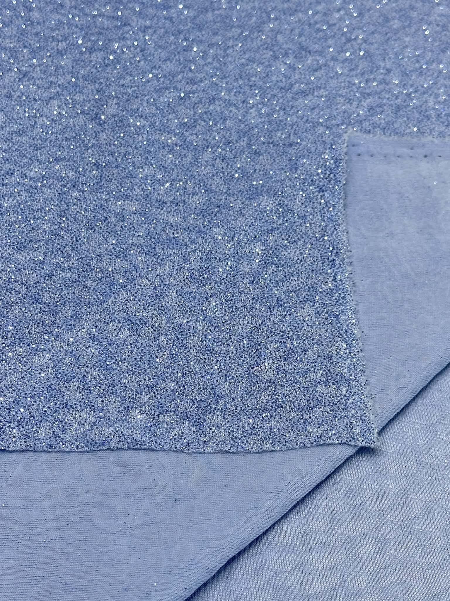 (KNIT) 3D BERRY BLUE AND GLITTER LEOPARD