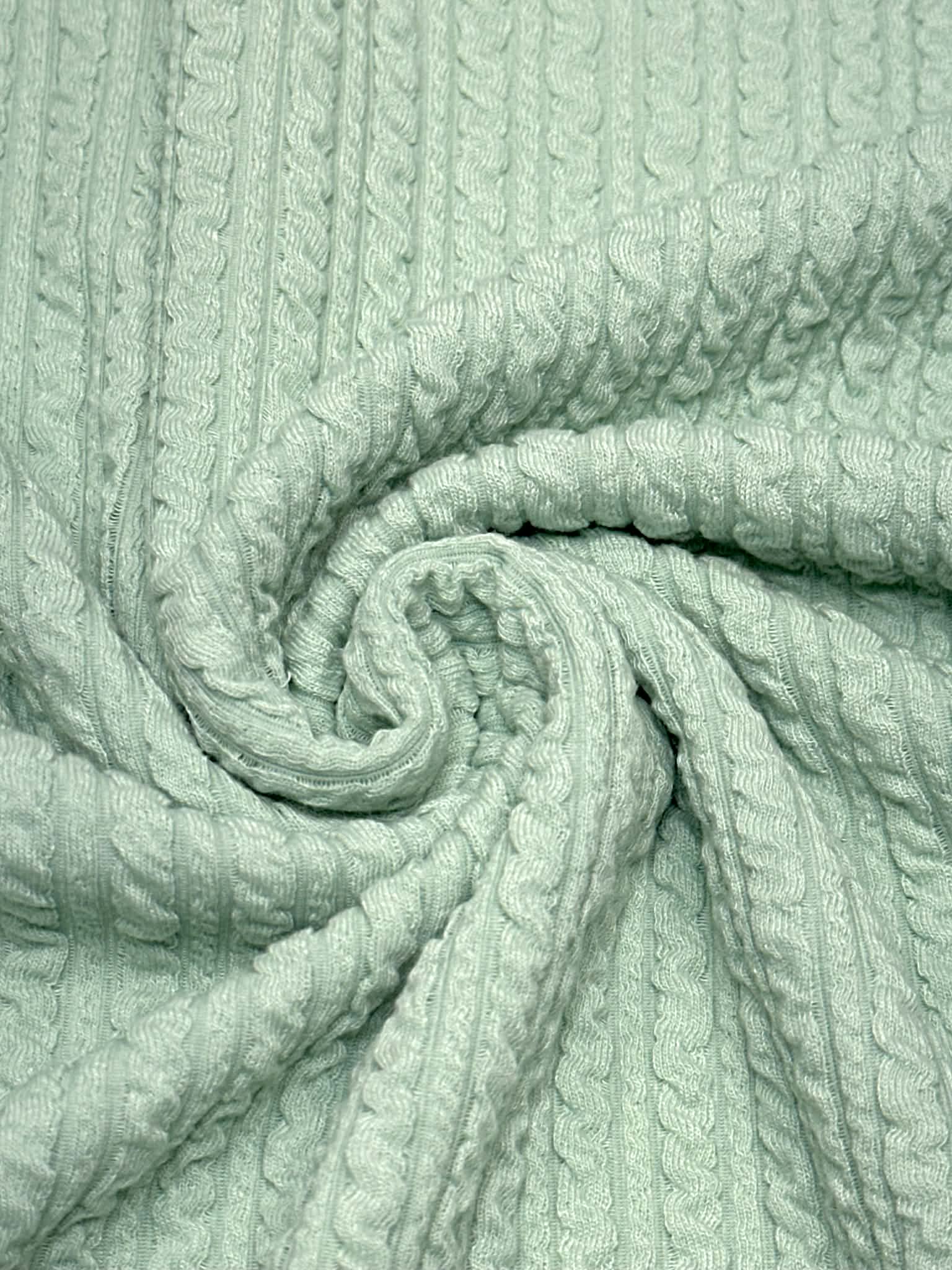 (GOLDEN RIB KNIT) BABY SAGE