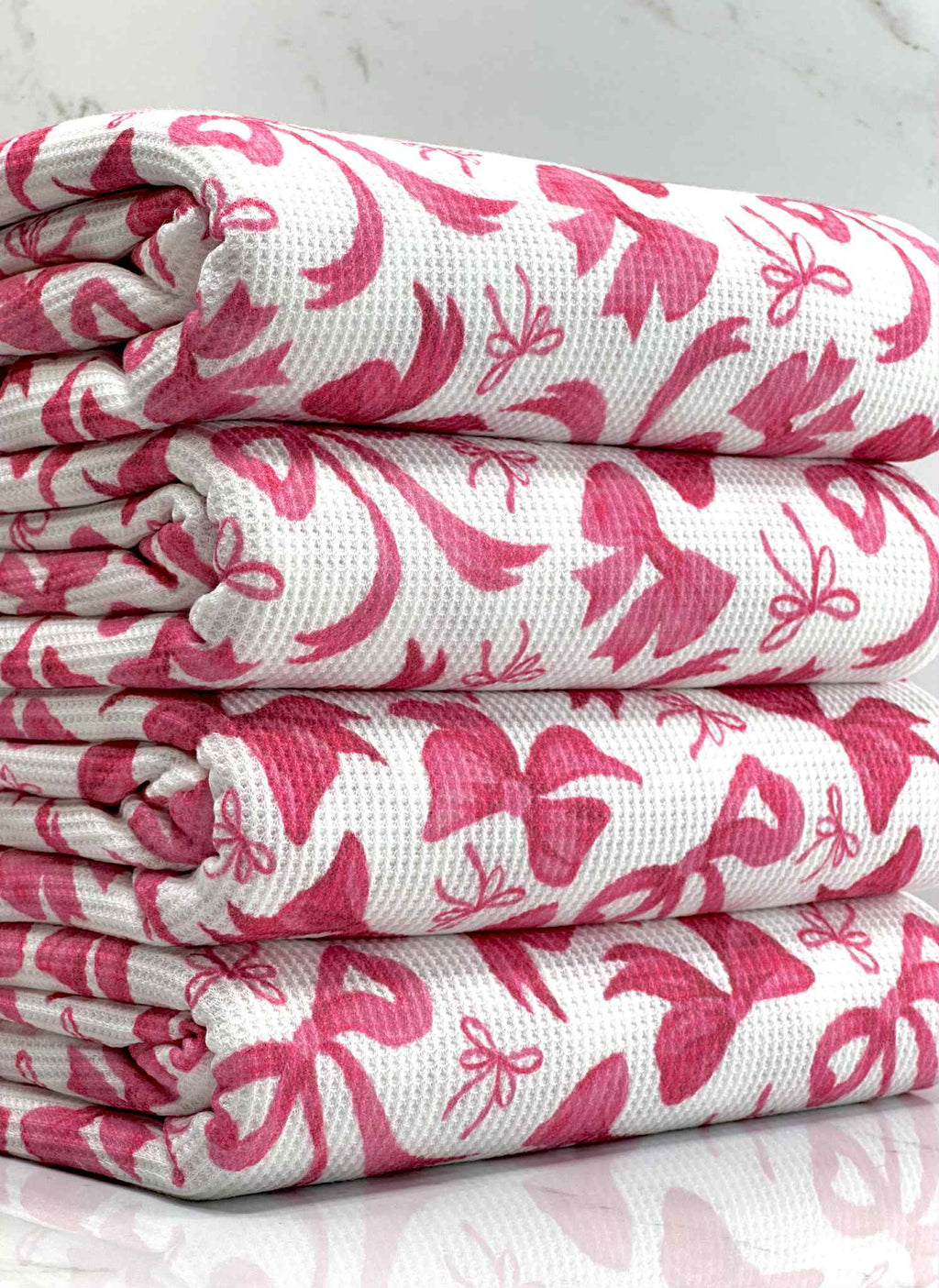 (THERMAL) PINK BOWS ON OFF WHITE(2)