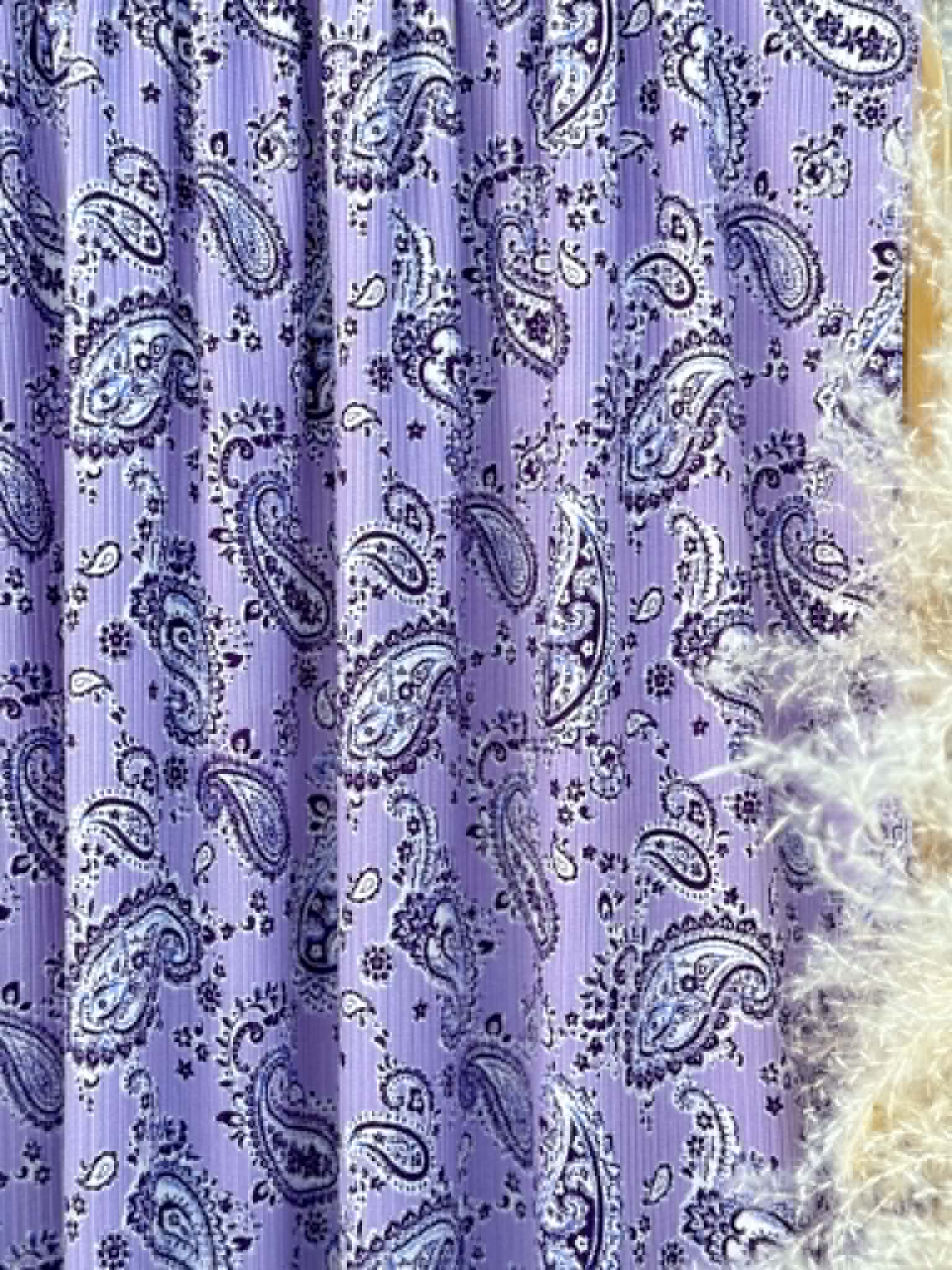 (4X2 YUMMY RIB) LAVENDER PAISLEY