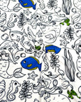 (DBP) MERMAID COLORING FABRIC