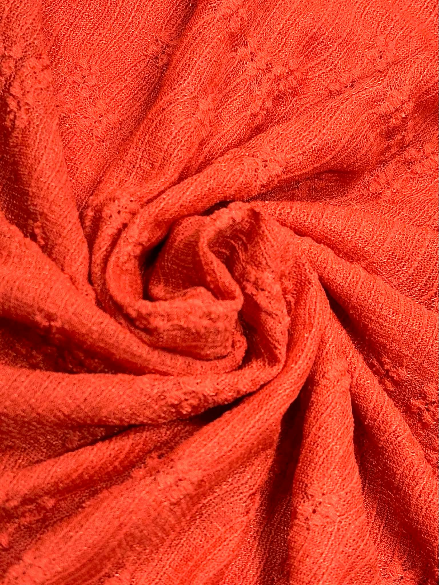 (LACE) 3D RED FLOWER PATTERN